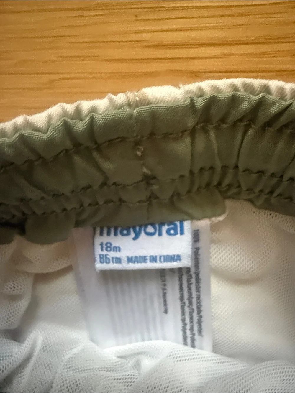 Mayoral White Kids' Animal Print Shorts with Green Drawstring
